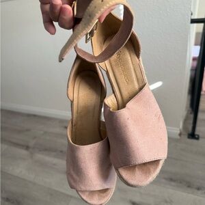 Cityclassified Blush Pink Open-Toe Sandals